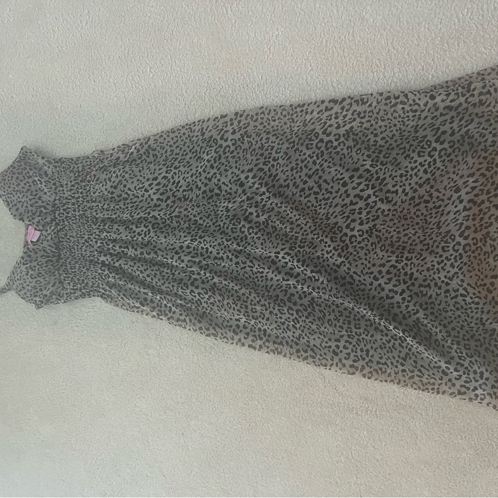 Vintage Y2K Leopard Print Maxi Dress - Picture 6 of 6